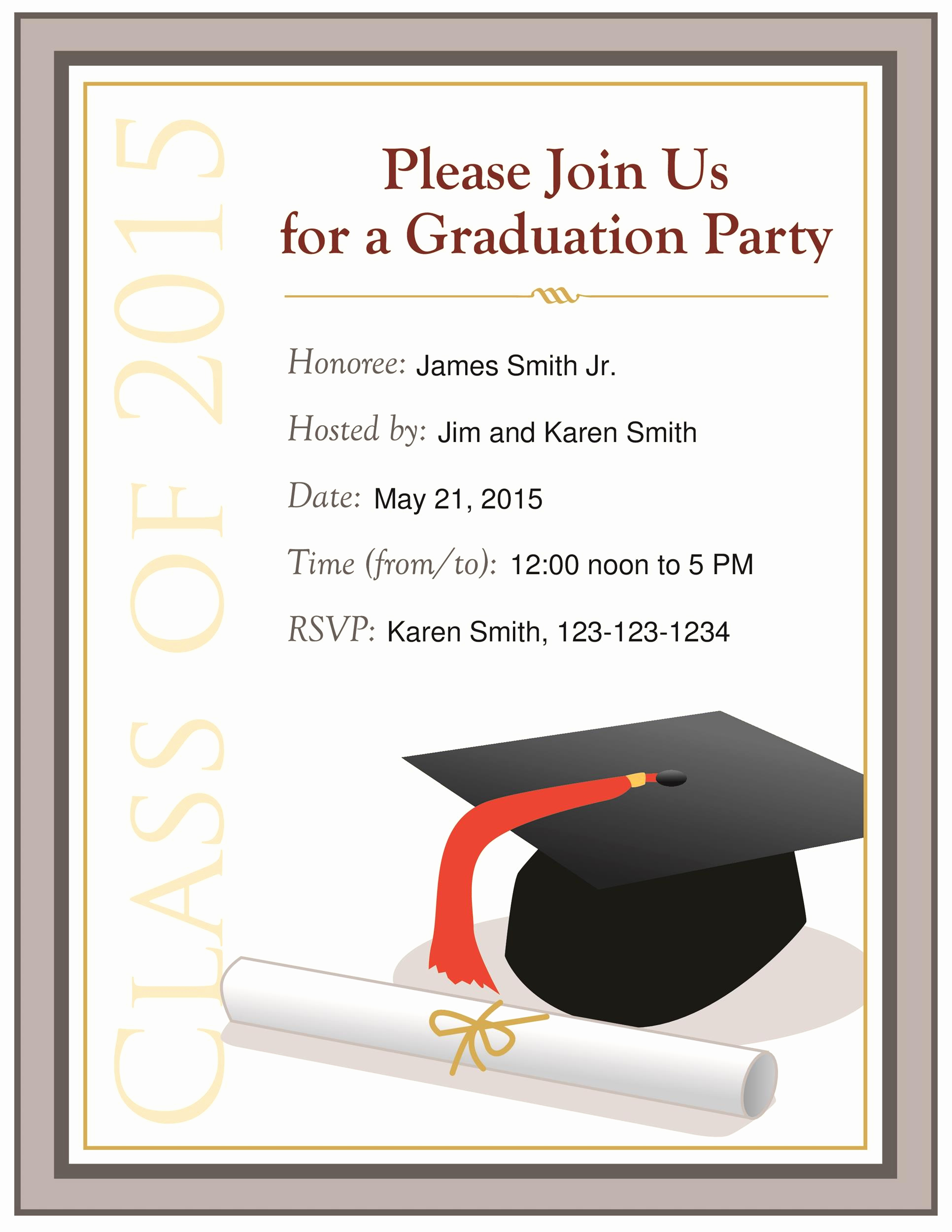 College Graduation Announcement Etiquette Invitation Ideas